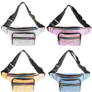 Iridescent Mini PVC Fanny Pack